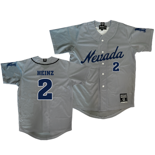 Nevada Baseball Grey Jersey - Tyson Heinz | #2