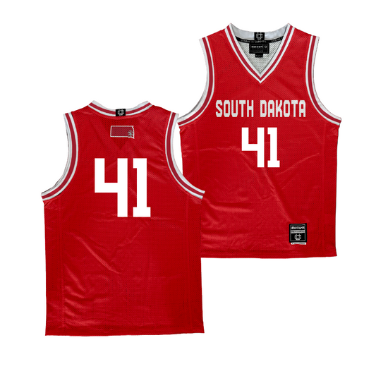 South Dakota Women's Basketball Red Jersey - Alexi Hempe