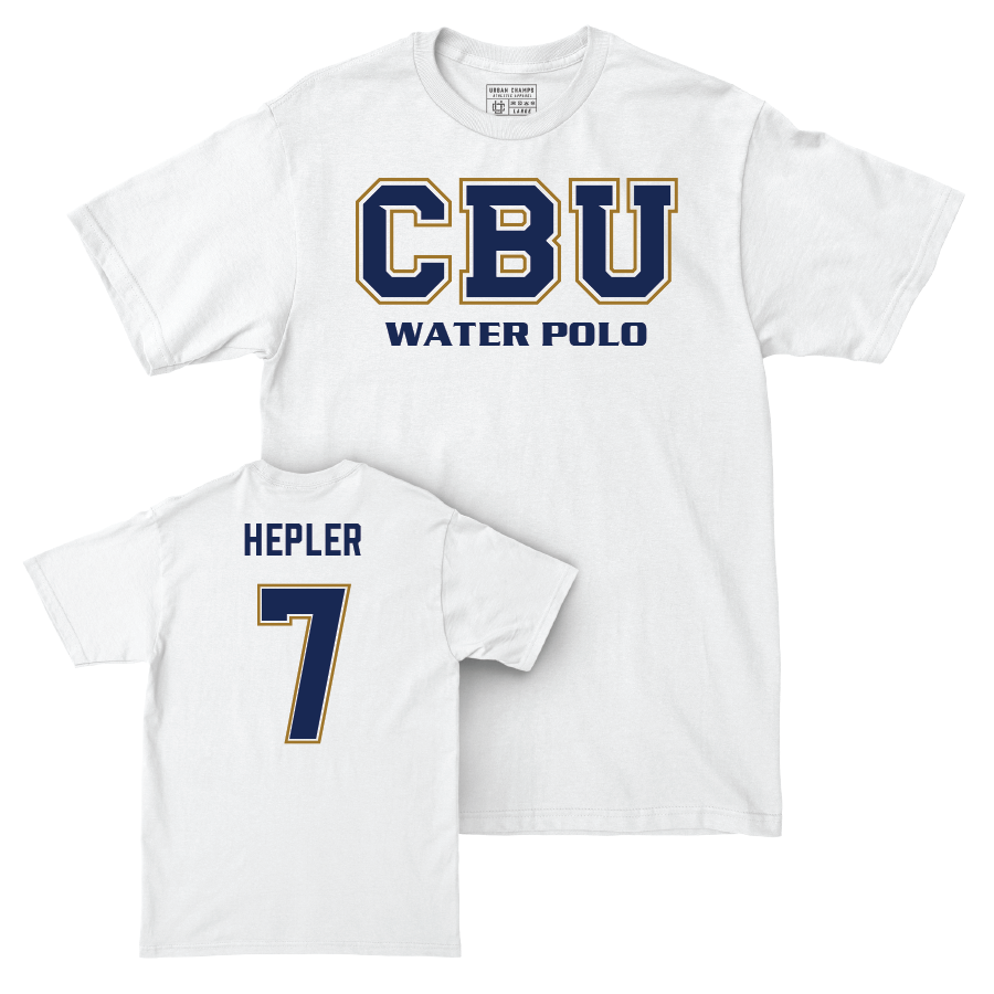 CBU Women's Water Polo White Comfort Colors Classic Tee  - Jadyn Hepler