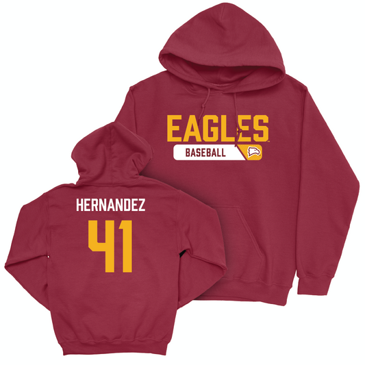 Winthrop Baseball Maroon Staple Hoodie  - Jaylen Hernandez