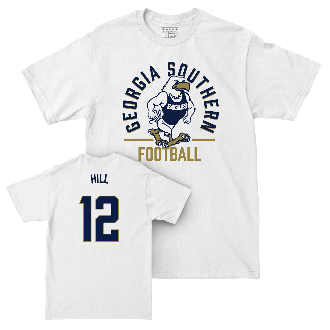 Georgia Southern Football White Classic Comfort Colors Tee   - Tracy Hill