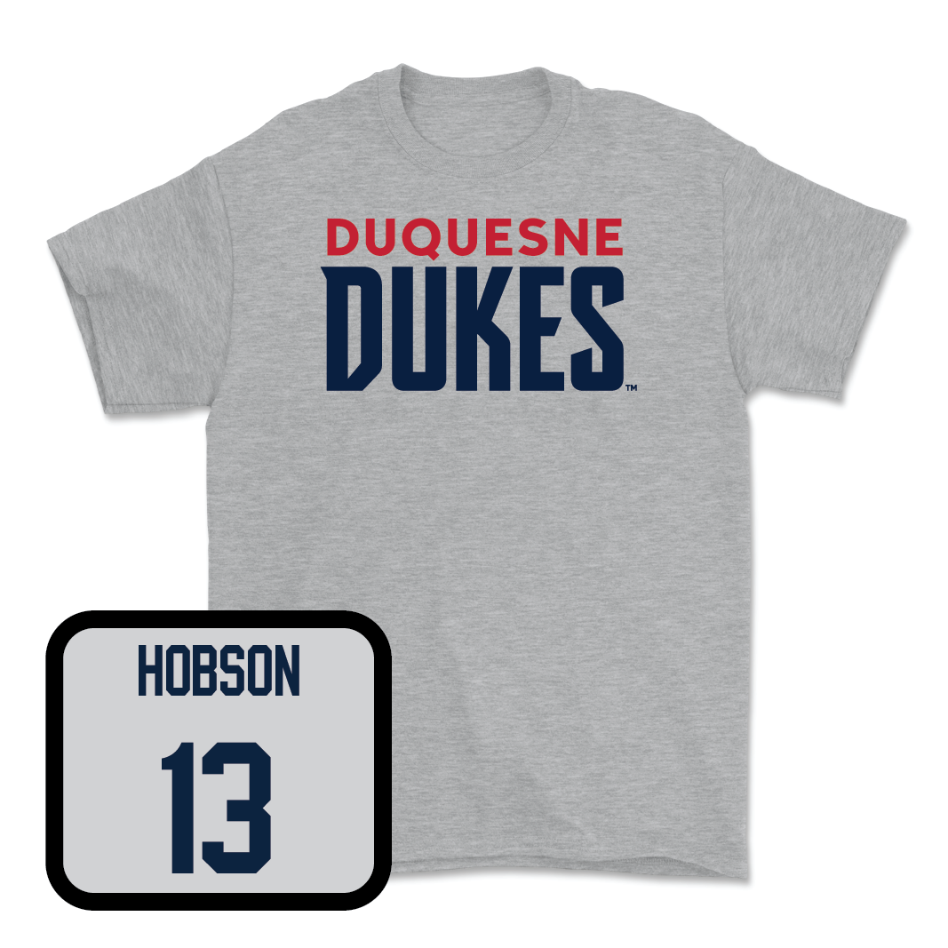 Duquesne Women's Volleyball Sport Grey Lock Tee   - Avery Hobson