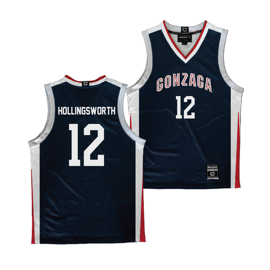 Gonzaga Women's Basketball Navy Jersey - Eliza Hollingsworth | #12