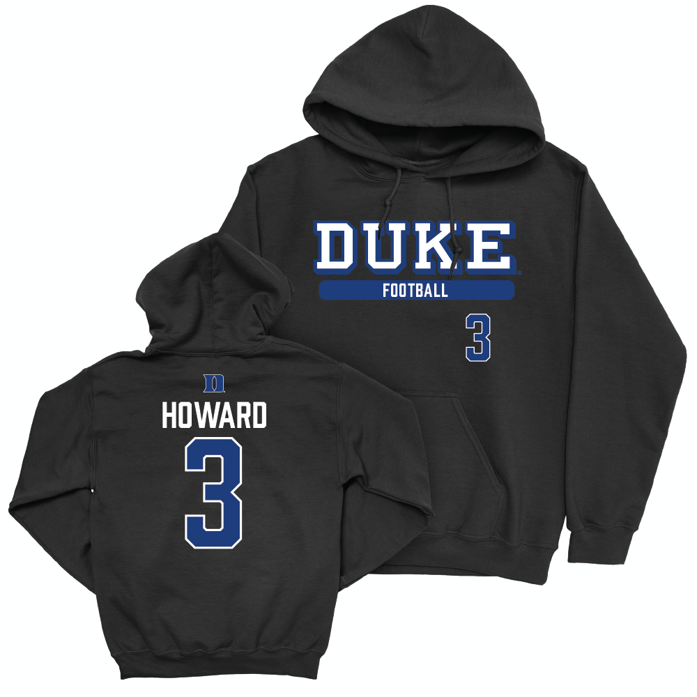 Duke Football Black Classic Hoodie - Alex Howard