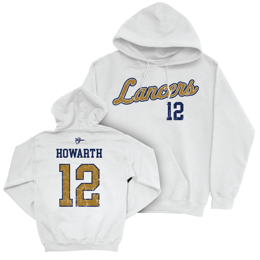 CBU Baseball White Script Hoodie  - Cole Howarth