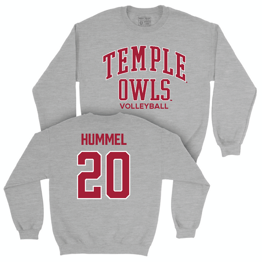 Temple Women's Volleyball Sport Grey Classic Crew  - Olivia Hummel