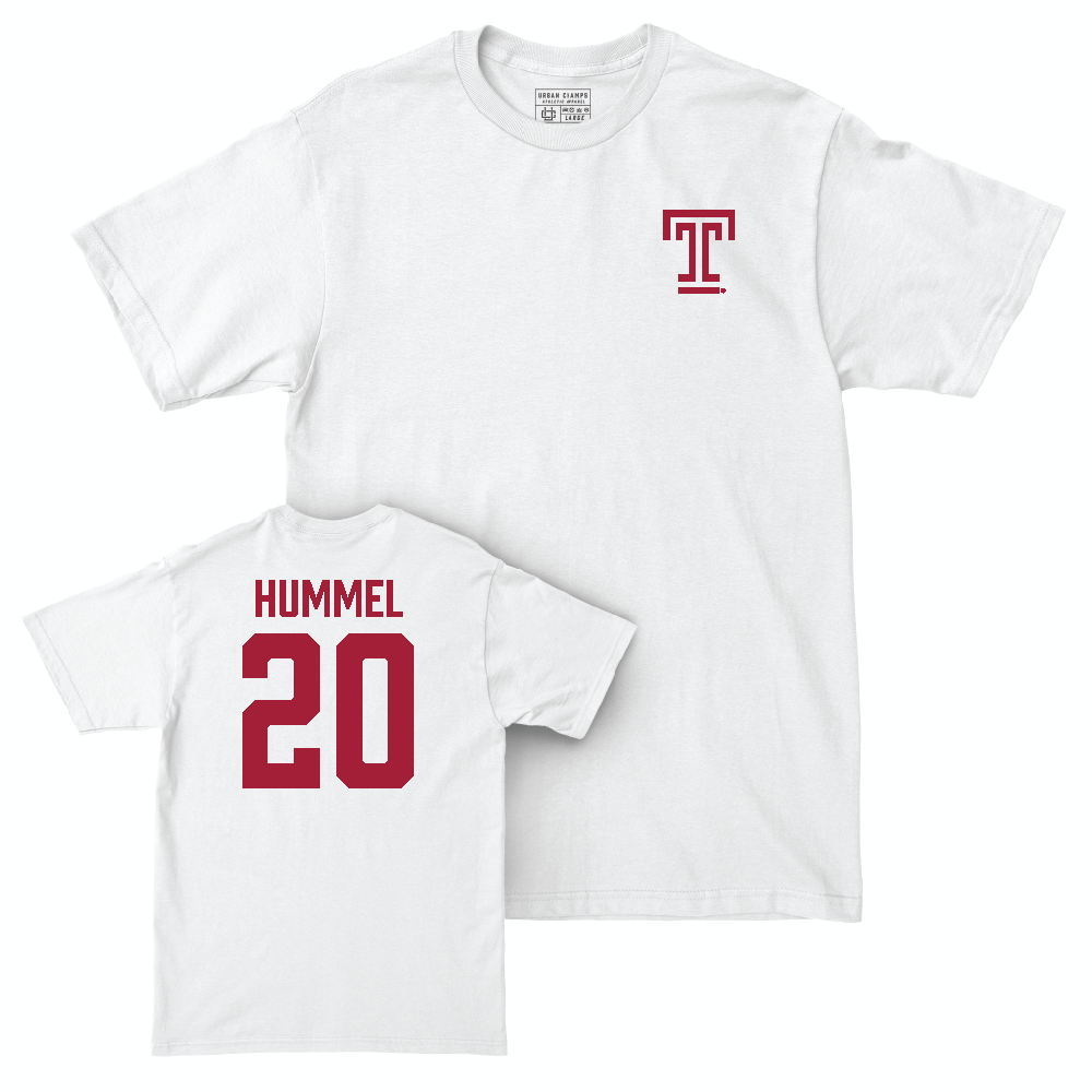 Temple Women's Volleyball White Logo Comfort Colors Tee  - Olivia Hummel