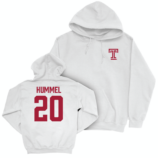 Temple Women's Volleyball White Logo Hoodie  - Olivia Hummel