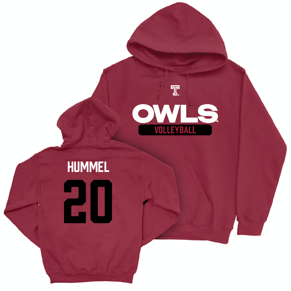 Temple Women's Volleyball Cherry Staple Hoodie  - Olivia Hummel