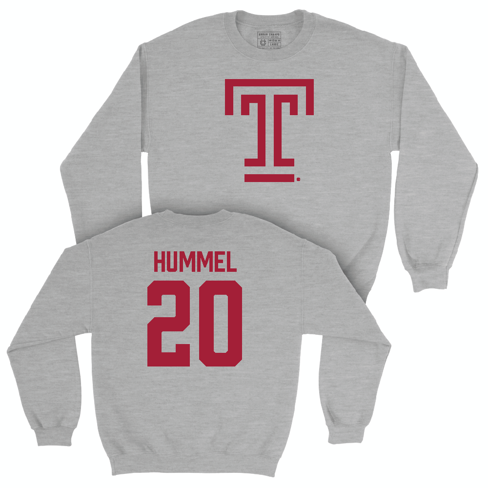 Temple Women's Volleyball Sport Grey Temple Crew  - Olivia Hummel