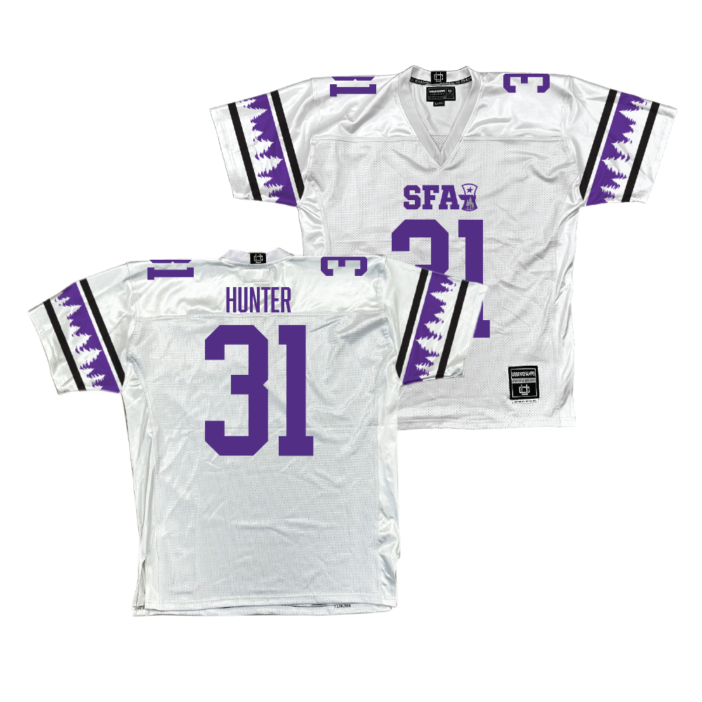 SFA Football White Jersey - Jalon Hunter | #31