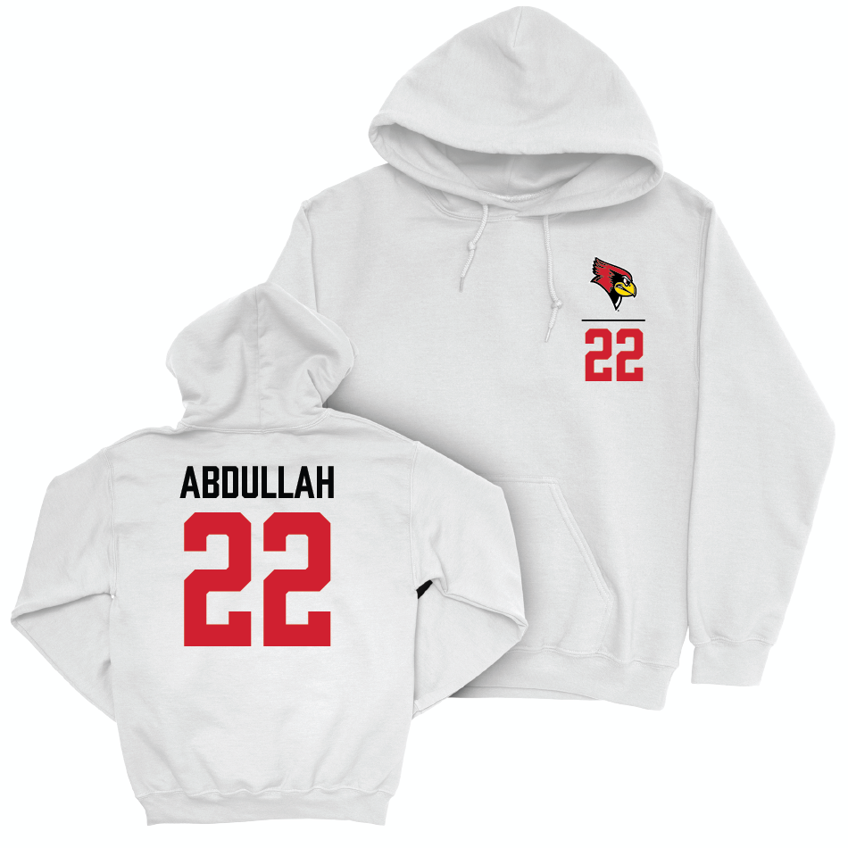 Illinois State Football White Logo Hoodie - Amir Abdullah Small