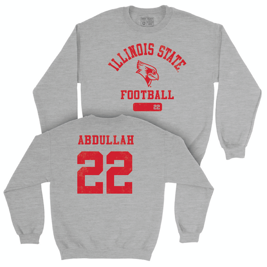 Illinois State Football Sport Grey Varsity Crew - Amir Abdullah Small