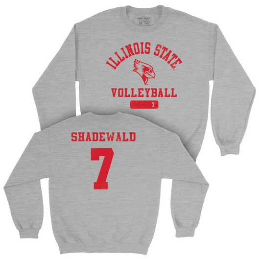 Illinois State Women's Volleyball Sport Grey Varsity Crew - Aida Shadewald Small