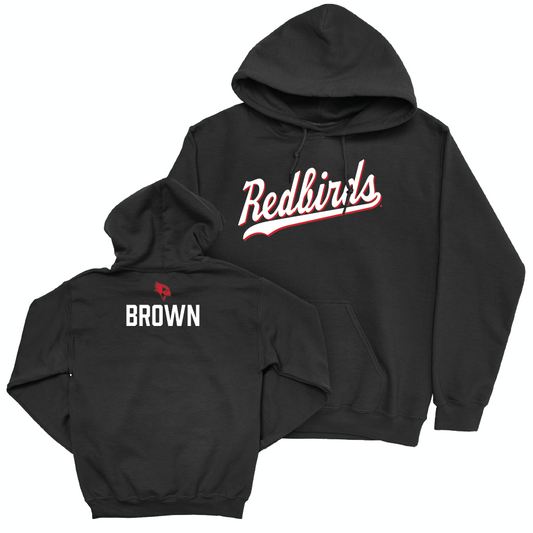 Illinois State Men's Track & Field Black Script Hoodie - Braeden Brown Small