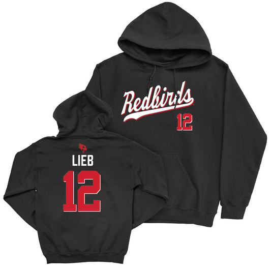 Illinois State Men's Basketball Black Script Hoodie - Brandon Lieb Small