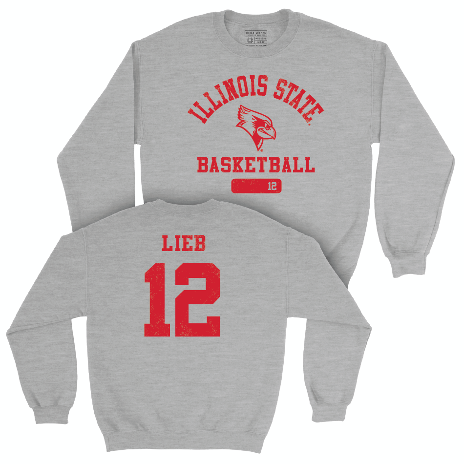 Illinois State Men's Basketball Sport Grey Varsity Crew - Brandon Lieb Small