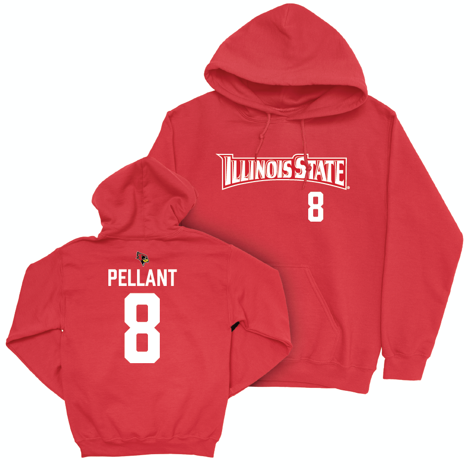 Illinois State Football Red Sideline Hoodie - Beckham Pellant Small