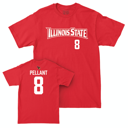 Illinois State Football Red Sideline Tee - Beckham Pellant Small