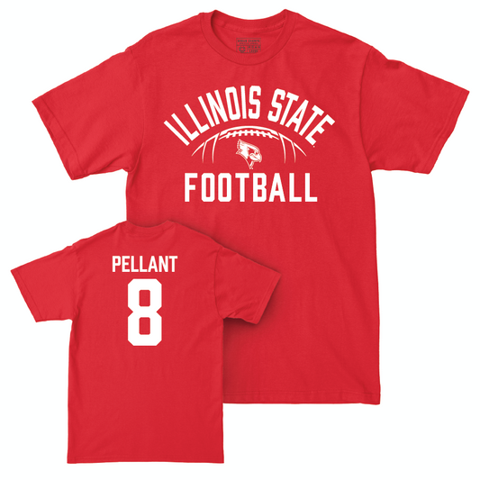 Illinois State Football Red Stadium Tee - Beckham Pellant Small