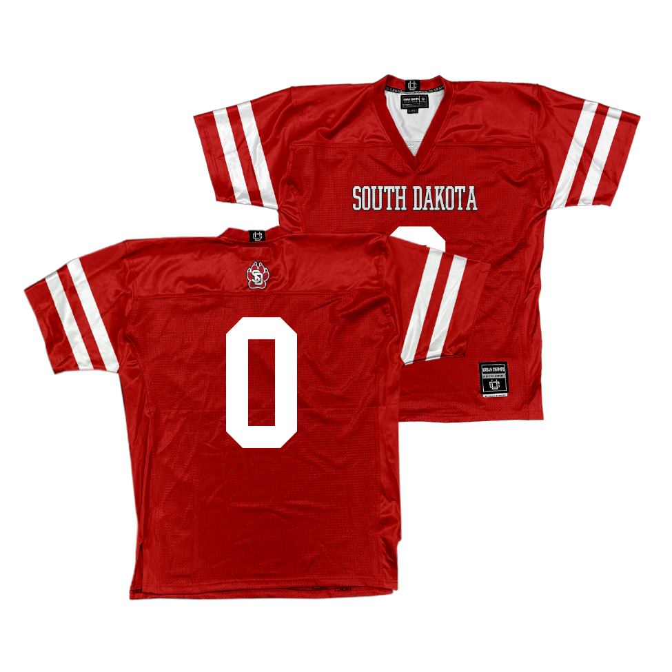 South Dakota Football Red Jersey - Andre Jacobs