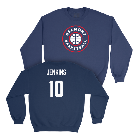 Belmont Men's Basketball Navy Hardwood Crew  - Jabez Jenkins