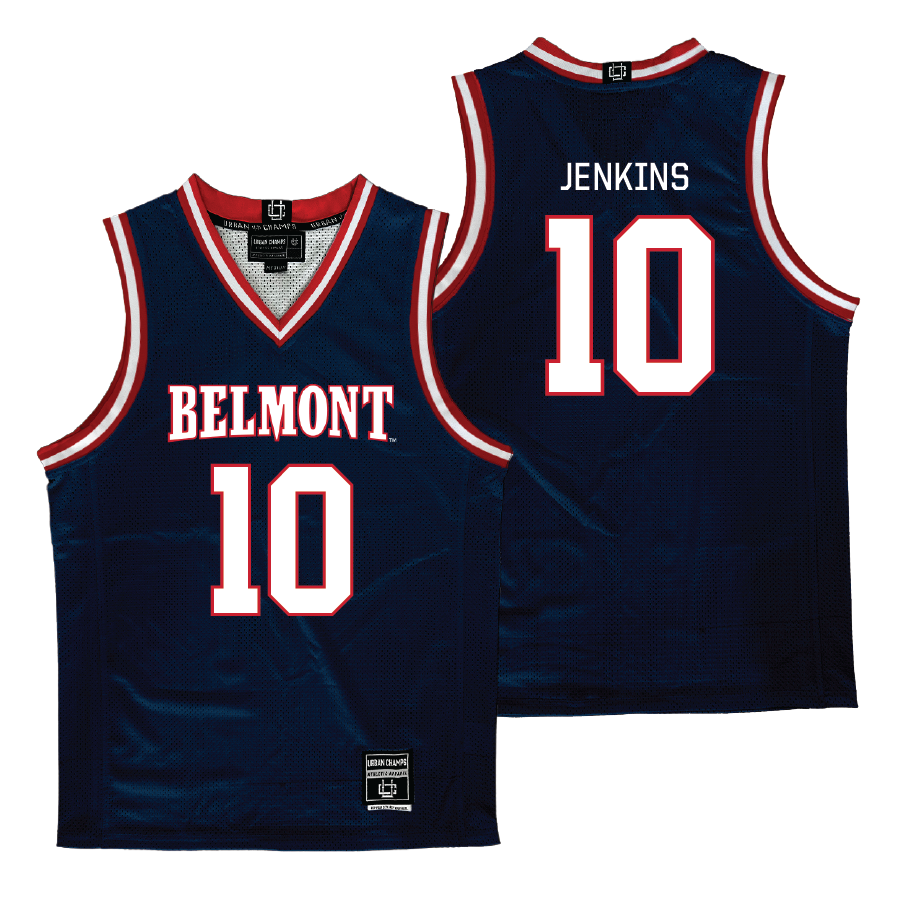 Belmont Men's Basketball Navy Jersey  - Jabez Jenkins