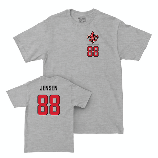 Louisiana Football Sport Grey Logo Tee  - Caden Jensen