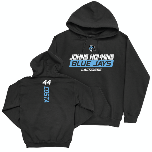 Johns Hopkins Women's Lacrosse Black Rush Hoodie - Alayna Costa Small