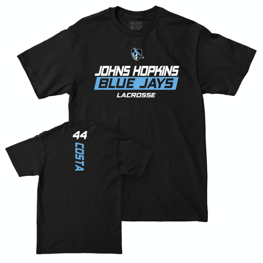 Johns Hopkins Women's Lacrosse Black Rush Tee - Alayna Costa Small