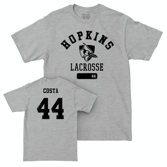 Johns Hopkins Women's Lacrosse Sport Grey Varsity Tee - Alayna Costa Small