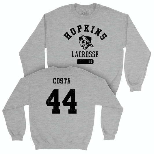 Johns Hopkins Women's Lacrosse Sport Grey Varsity Crew - Alayna Costa Small