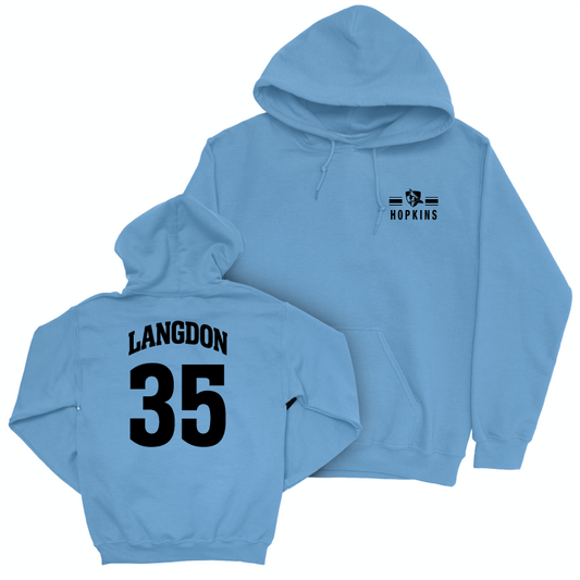 Johns Hopkins Women's Lacrosse Blue Victory Hoodie - Ashley Langdon Small