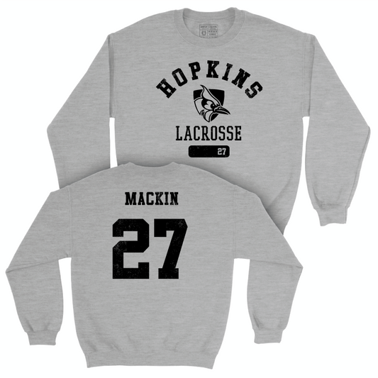 Johns Hopkins Women's Lacrosse Sport Grey Varsity Crew - Ashley Mackin Small