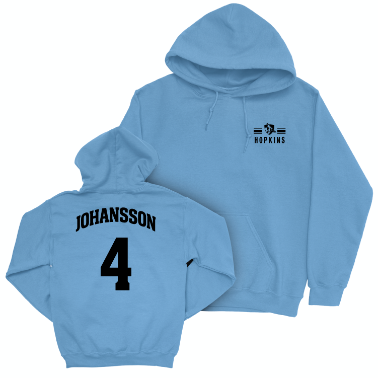 Johns Hopkins Men's Basketball Blue Victory Hoodie - Brian Johansson Small