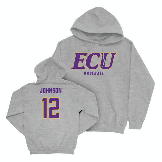 East Carolina Baseball Sport Grey ECU Hoodie  - Ryley Johnson