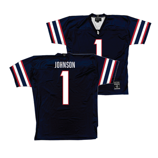 Duquesne Football Navy Jersey - Jermaine Johnson