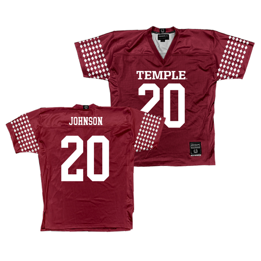 Temple Cherry Football Jersey  - Jamel Johnson