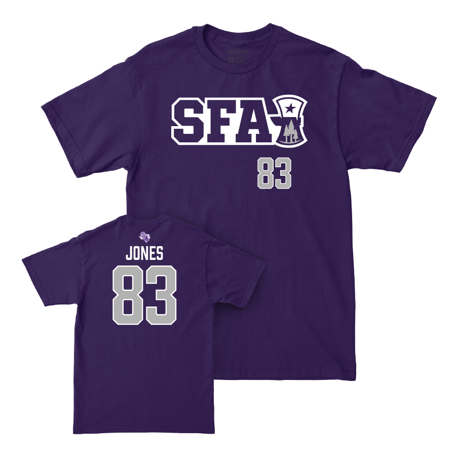 SFA Football Purple Sideline Tee   - Isaac Jones