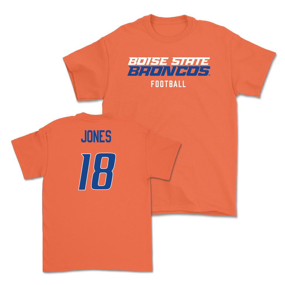 Boise State Football Orange Staple Tee  - Cooper Jones