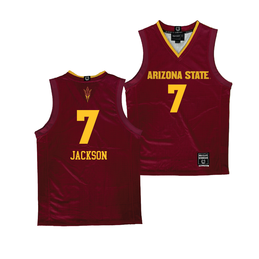 Arizona State Women's Basketball Maroon Jersey - Jazion Jackson