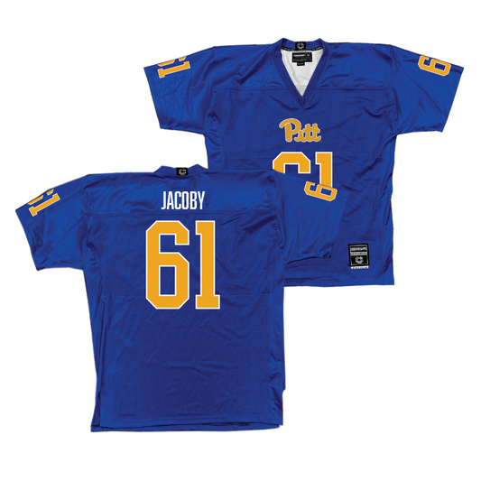 Pitt Football Blue Jersey - Ryan Jacoby | #61