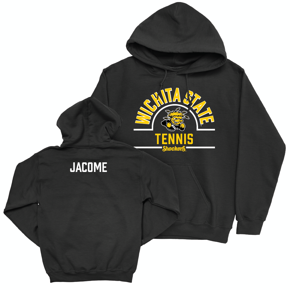 Wichita State Men's Tennis Black Arch Hoodie  - Alejandro Jacome