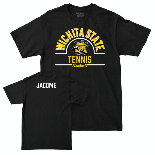 Wichita State Men's Tennis Black Arch Tee  - Alejandro Jacome