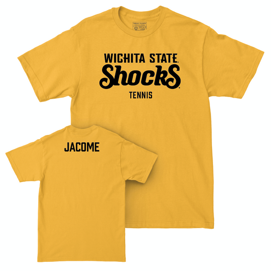 Wichita State Men's Tennis Gold Shocks Tee  - Alejandro Jacome