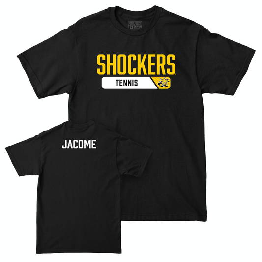 Wichita State Men's Tennis Black Staple Tee  - Alejandro Jacome