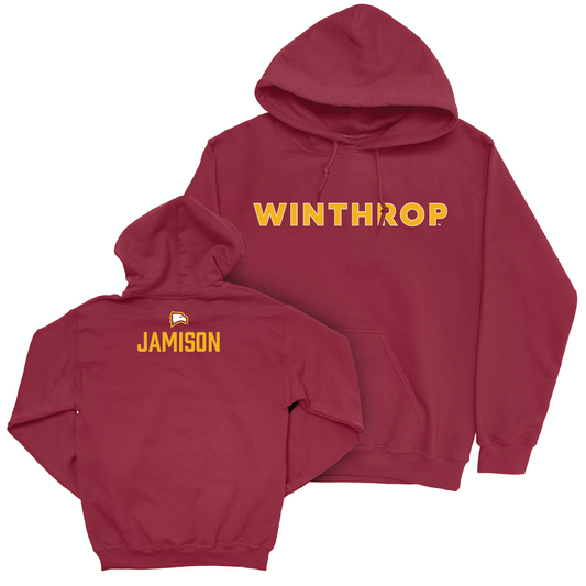 Winthrop Men's Track & Field Maroon Sideline Hoodie  - Maurion Jamison