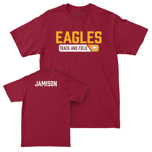 Winthrop Men's Track & Field Maroon Staple Tee  - Maurion Jamison