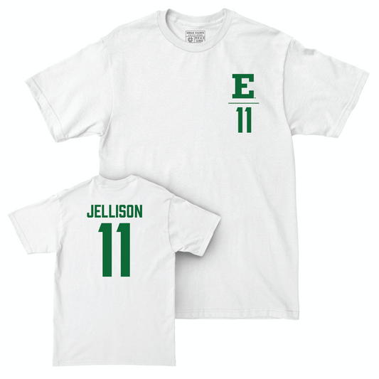 Eastern Michigan Baseball White Logo Comfort Colors Tee  - Bruce Jellison