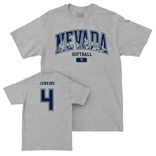 Nevada Softball Sport Grey Arch Tee   - Aaliyah Jenkins